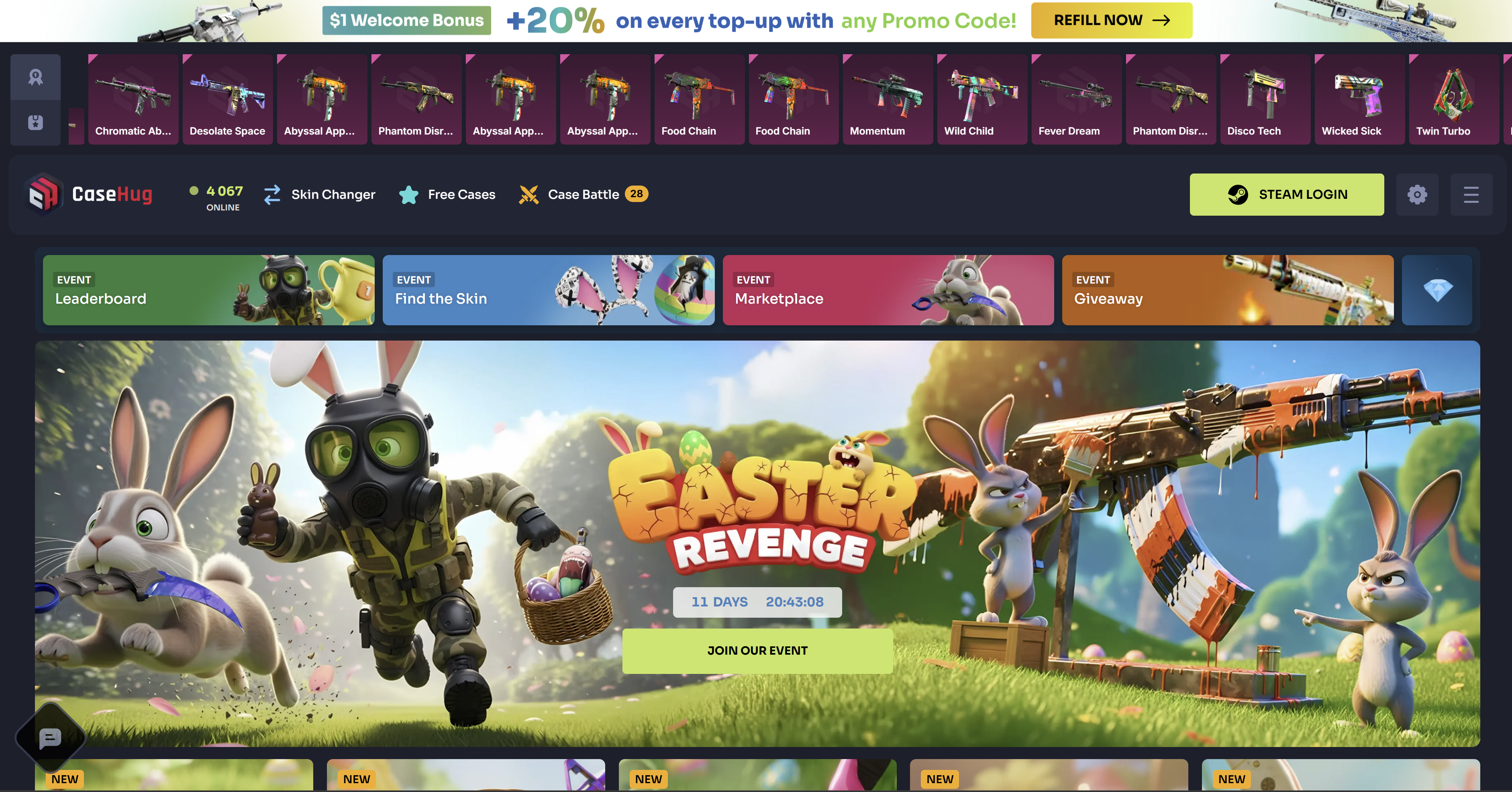 CaseHug Review 2026 – Free CS2 Cases & Case Battles with Code COINSELL